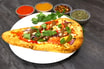 Spicy Lamb Kebab Naan Pizza